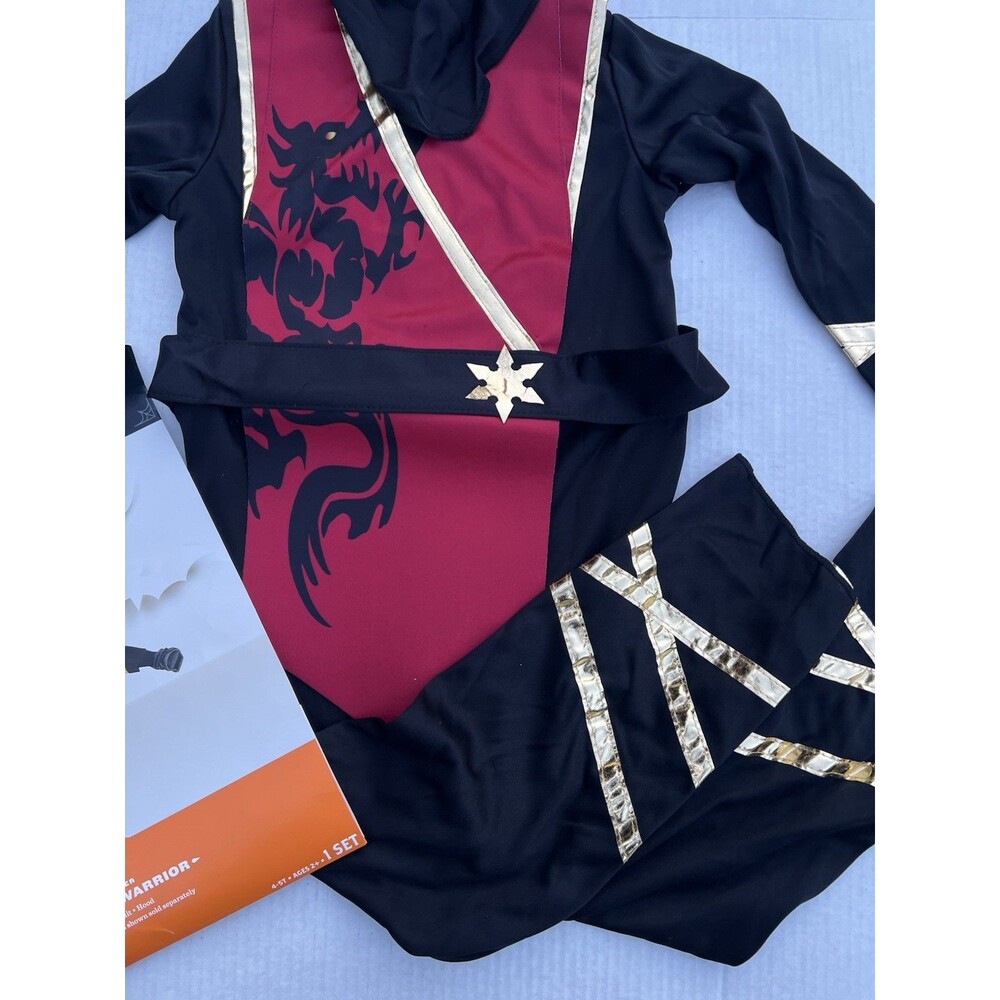 Hyde & Eek Dragon Warrior Ninja Costume Toddler 4-5T Hood Target Halloween